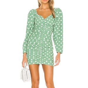 Kass Mini Dress in Spring Green